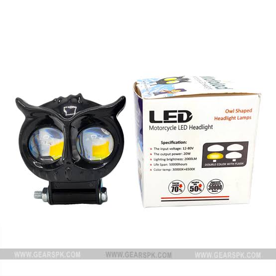 OWL EYE Mini Driving Light – Dual Color and Long Range With High-Low Beam