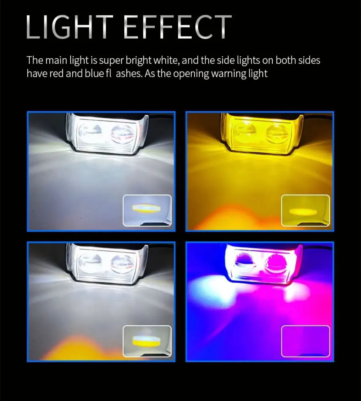 LED Super Bright Motorcycle Fog Light – 50W Power