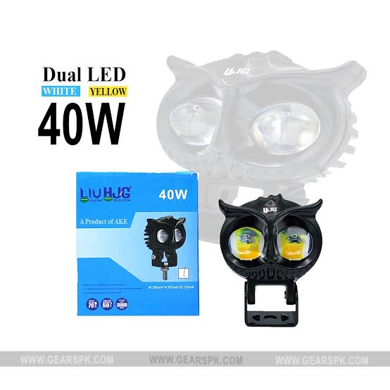 OWL EYE Mini Driving Light – Dual Color and Long Range With High-Low Beam